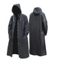 Disposable Transparent Raincoat | Long Full-Body Rainproof Poncho | Unisex Portable Adult Rain Gear | Emergency Waterproof Cover black