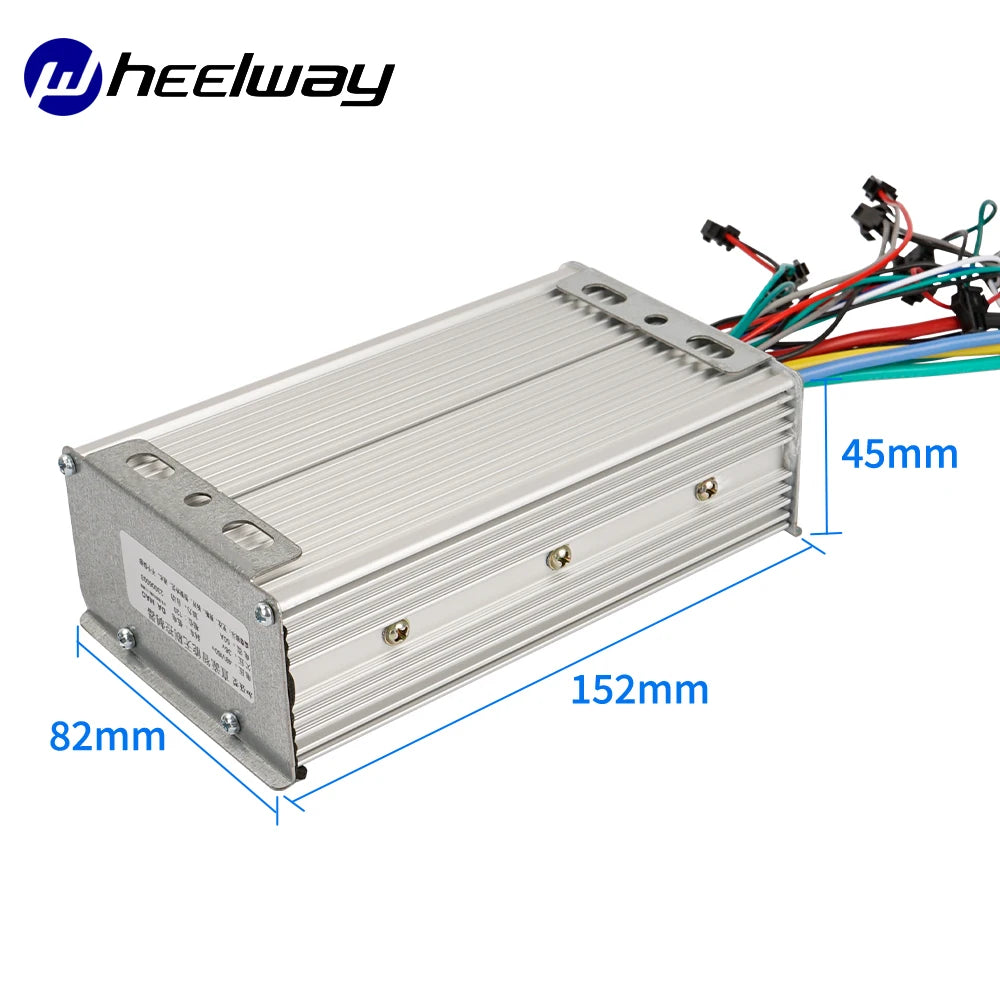 Dual Drive Controller With Colorful LCD Display Accelerator 48V60V72V50A for Dual Motor 1500W 3000W 3500W Electric Scooter