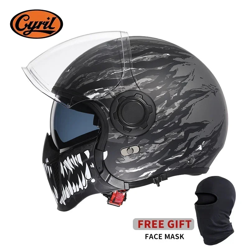 Modular Motorcycle Helmet Full Face Open Face Retro Helmets DOT ECE APPROVED