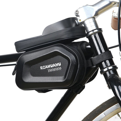 Phone hard case Waterproof Reflective Large capacity Top tube bag MTB Road Bicycle Saddle bag Head bag Front beam bag