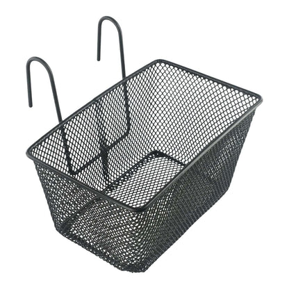 1pc E-bike Metal Mesh Bike Basket Front Handlebar Shopping Storage Kids 25x17x15CM E-Scooter Bicycle Front Handlebar Basket