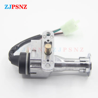 Motorcycle Switch Key Faucet Lock Head Lock Electric Door Lock 4 Wires For GY6 CG125 Motorcycle ATV Scooters Ignition Universal