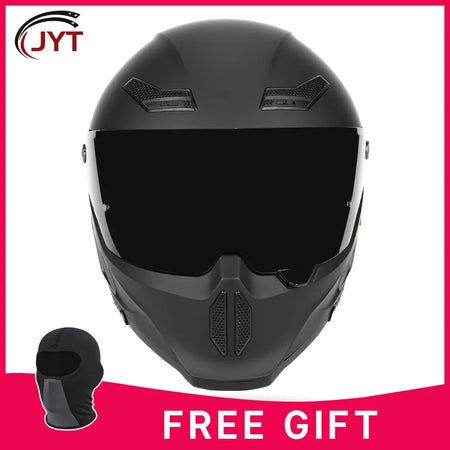 Motorcycle helmet matte black with reserved Bluetooth slot DOT certified sun protection breathable Matte Black B CHINA
