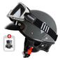 Japanese retro motorcycle half helmet cruise motorcycle helmet safety helmet Color 3 with 2 China