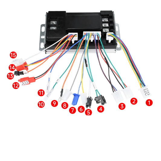 48V 60V 72V 50A Sine Wave Electric Bike Controller 500-3000W Universal Brushless Motor Silent Drive For E-scooter Motorcycle