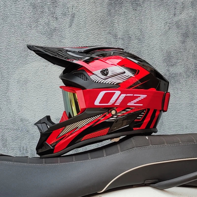 High Quality Motorcycle Off Road Racing Helmet ATV Forest DH Mountain Bike Full Helmet DOT Approved