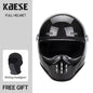 Full Face Helmet Vintage Red Sleek Design Lightweight Construction DOT ECE Certified Ideal 3K Carbon CHINA