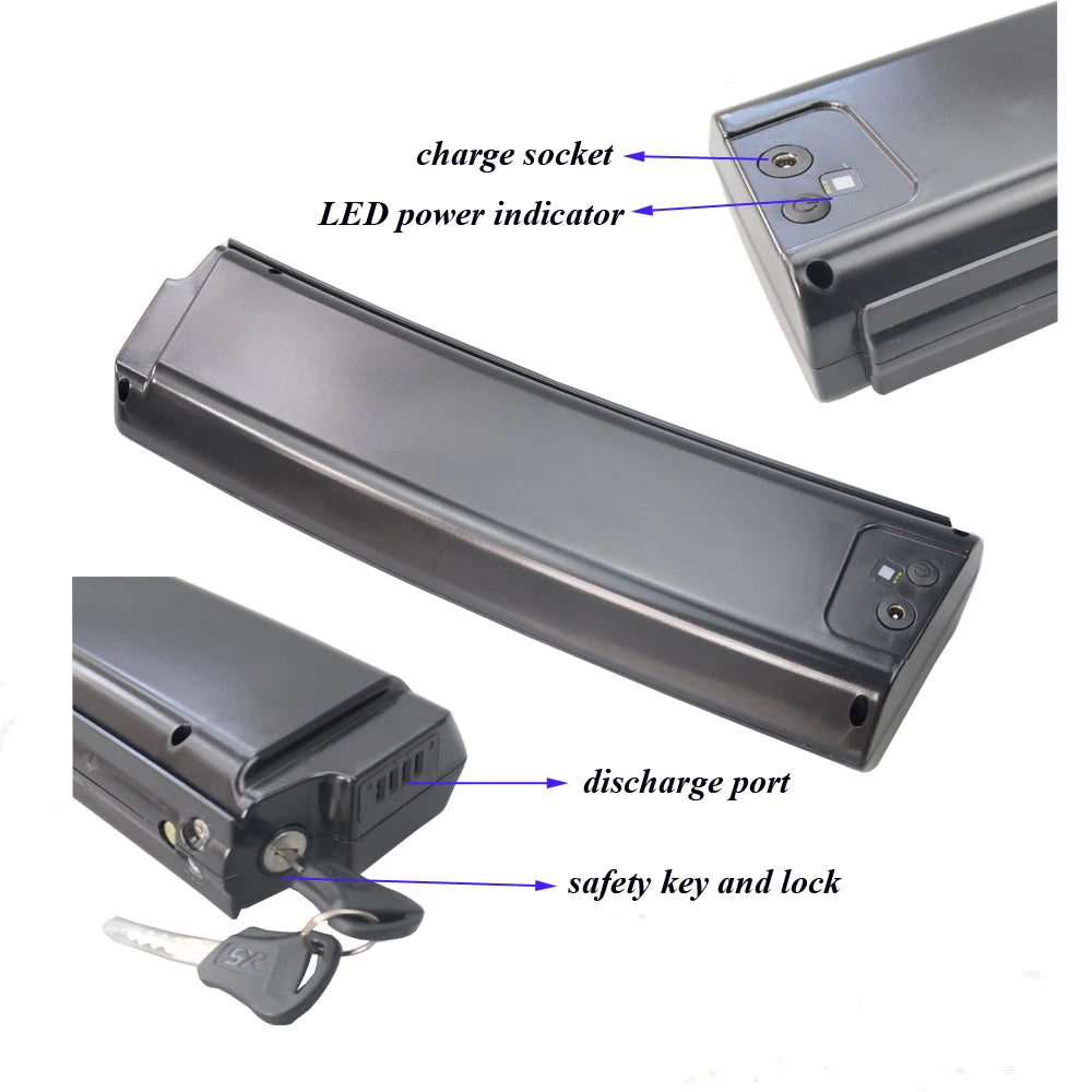 Smartway Monster M2 folding e-bike frame integrated battery