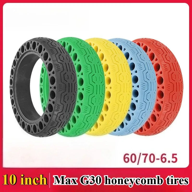 For MAX G30 Universal Electric Scooter Luminous 60/70-6.5 Solid Thickened Abrasion Resistant Explosionproof Honeycomb Tires