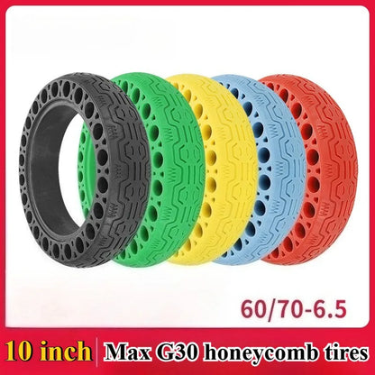For MAX G30 Universal Electric Scooter Luminous 60/70-6.5 Solid Thickened Abrasion Resistant Explosionproof Honeycomb Tires