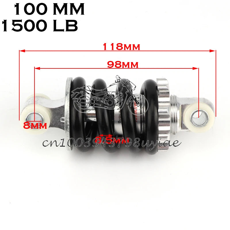 100MM 125MM 150MM 180MM 190MM 200MM Rear Suspension Shock for 47cc 49CC Super Minimoto ATV Quad electric scooter Pocket Bike