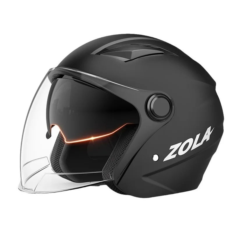 Standard Electric Bike Helmet Men Anti Fog Warm Winter Electric Bike Riding Double Mirror Helmet