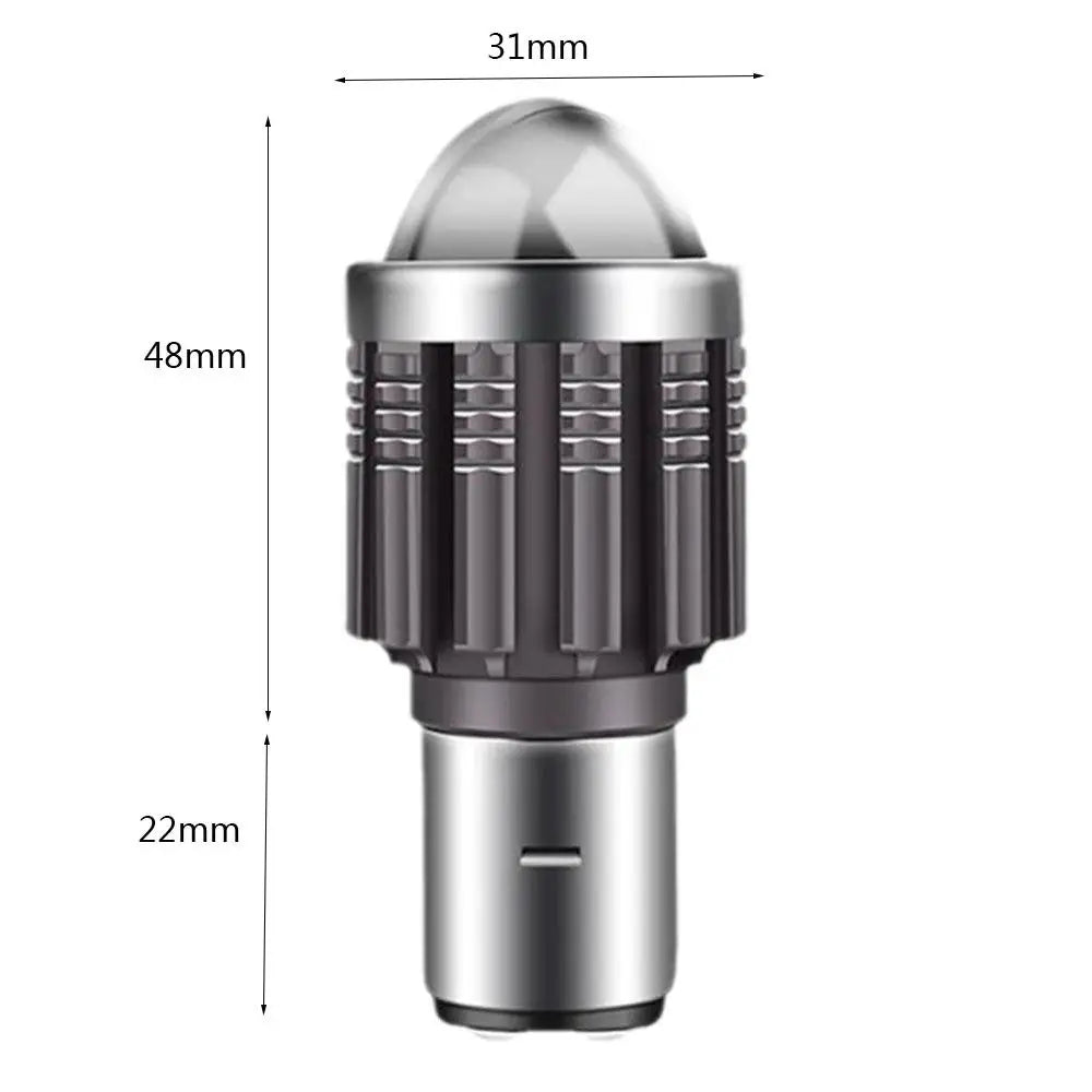 BA20D H6 S2 S1 LED Motorcycle Headlight Spot Light Bulb Hi/Lo Motorbike-Headlam