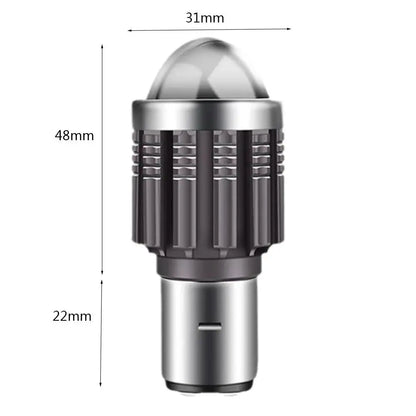 BA20D H6 S2 S1 LED Motorcycle Headlight Spot Light Bulb Hi/Lo Motorbike-Headlam