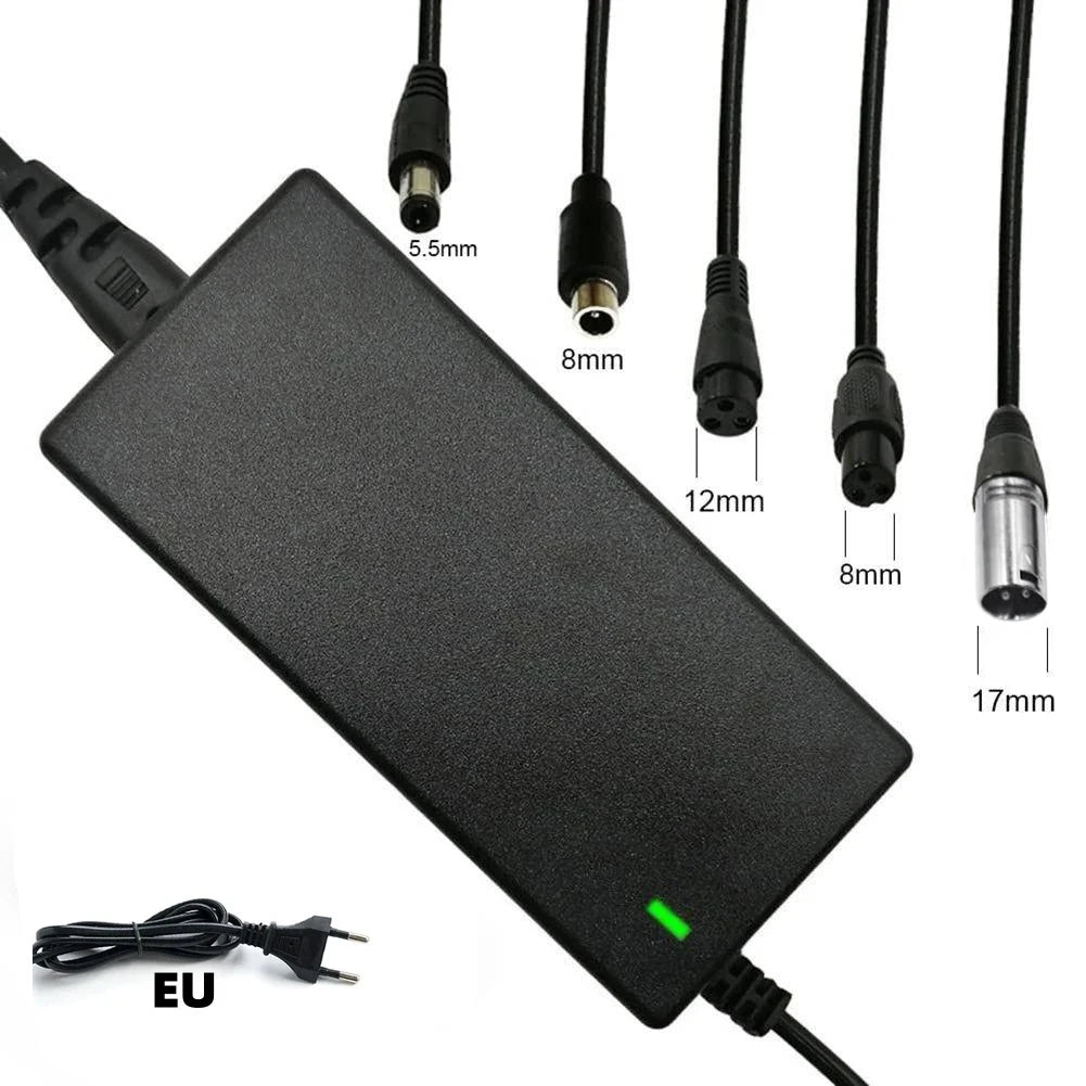 Brand New Power Adapter AC 100-240V Black DC 42V 2A Electric Scooter Accessories US/ EU/ UK Plug For 24-36v Lithium Battery
