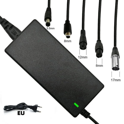 Brand New Power Adapter AC 100-240V Black DC 42V 2A Electric Scooter Accessories US/ EU/ UK Plug For 24-36v Lithium Battery