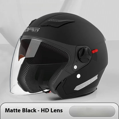 DFG Electric Motorcycle Helmet 3/4 Flip-Up Helmet High Quality Helmet 3C and DOT Certified