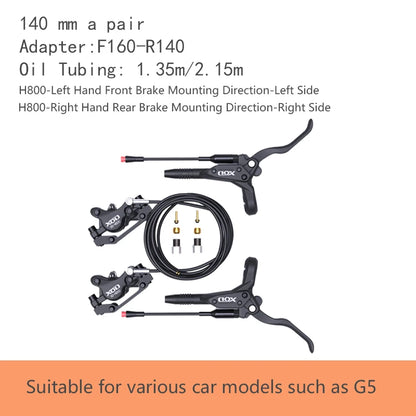 XOD H800/H880 Electric Scooter Hydraulic Disc Brake for KUKirin G2 MAX G2 Master Multiple Models Electric Scooter Brake H800X2