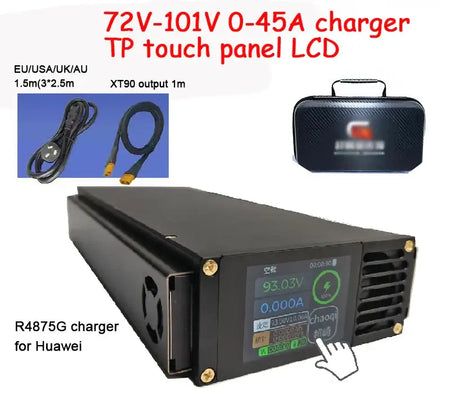 72V-101V 0-45A charger TP touch panel LCD with R4875G charger for Huawei Systems.