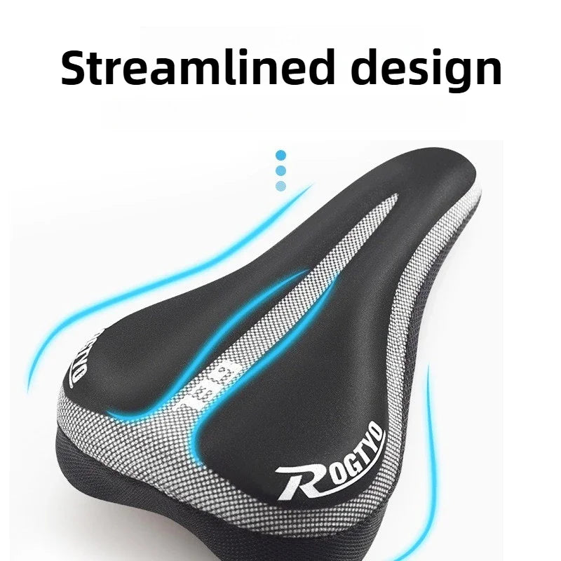 Silicone Bike Saddle Cover Soft Thickened Mountain Bike Bicycle Seat Cushion Cycling Gel Pad Cushion Cover Bicycle Accessories