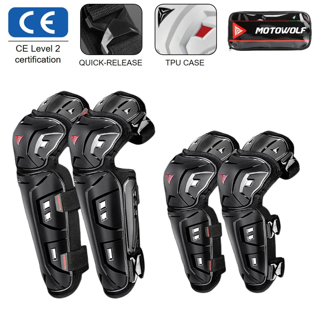 Summer Motorcycle Knee Pads - CE Approved Joint Protection