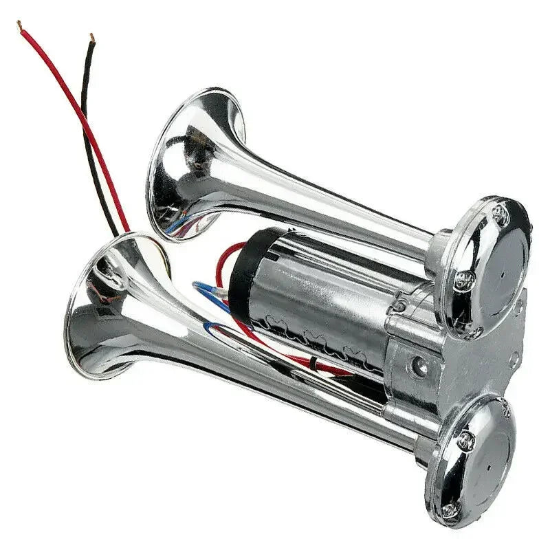 600DB Horn 12V Super Loud Car Electric Horn Dual Trumpets Air Horn Speaker For Car SUV Vehicle Boat Train Motorcycle RV Truck