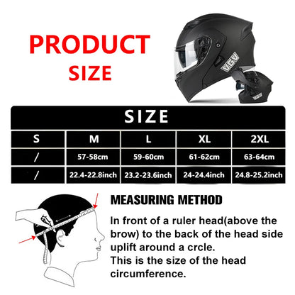 Motorcycle Full Face Helmet Men Women Fashion Dual Lens Helmets Motocross Racing
