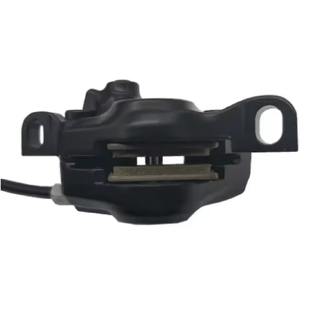 Shimano BR-MT200 2-piston hydraulic brake caliper with pre-installed resin pads.
