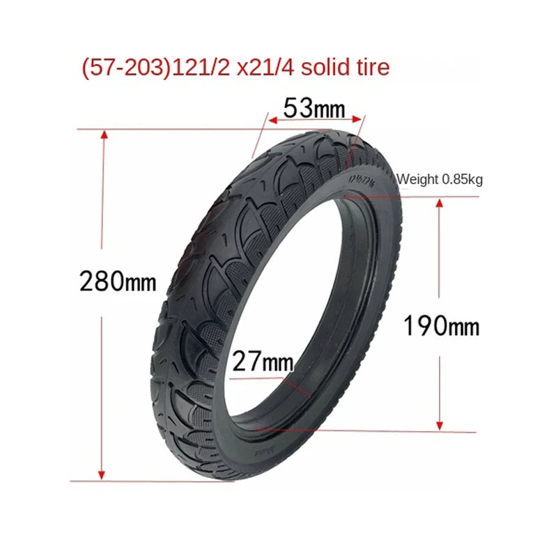 Shock Absorbing Honeycomb E-Bike Tire