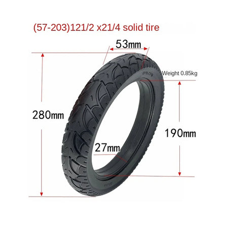 Shock Absorbing Honeycomb E-Bike Tire