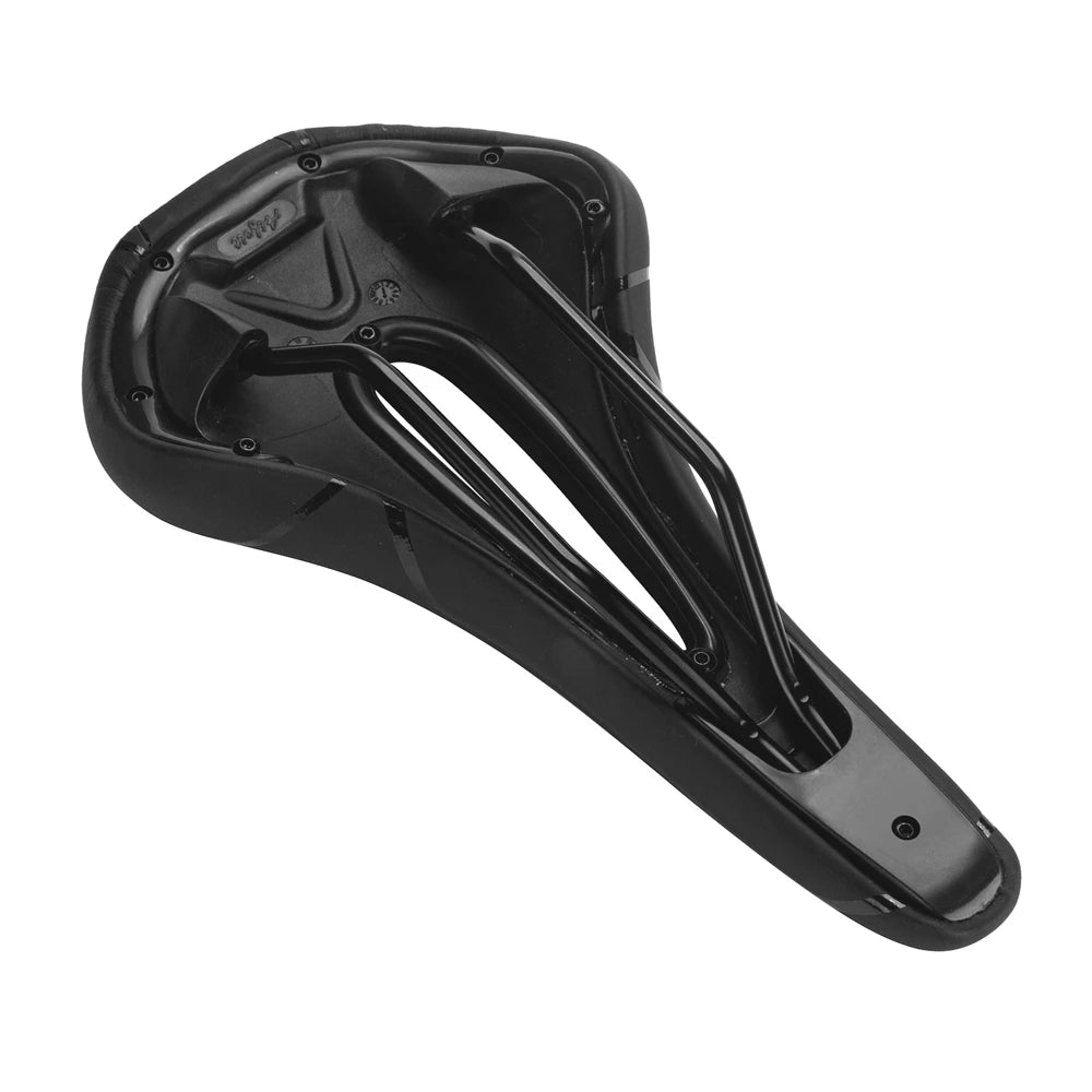 Shockproof bike seat with cushioning to reduce vibration on rough terrain