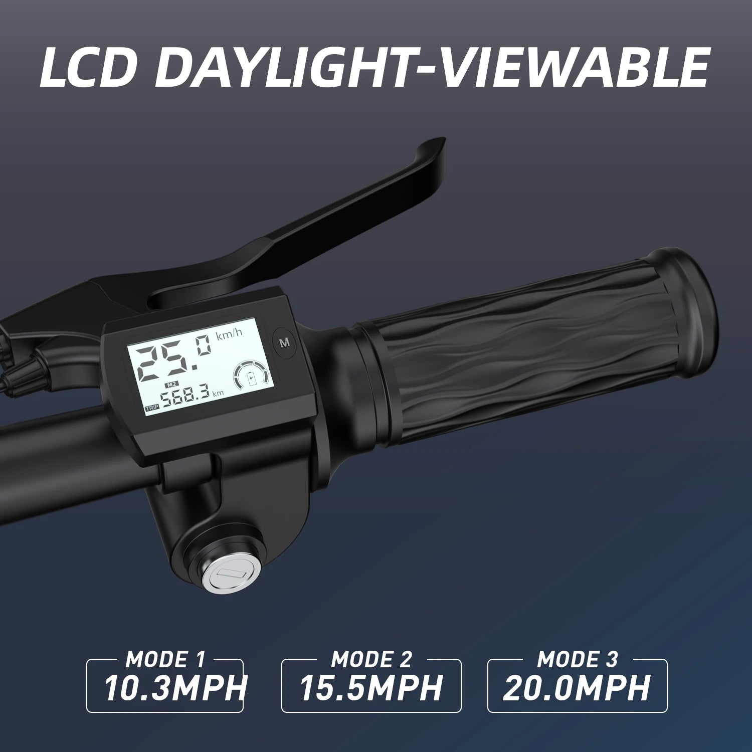 Side profile of the UPlee GQ8 500W electric bike showing the 48V battery frame