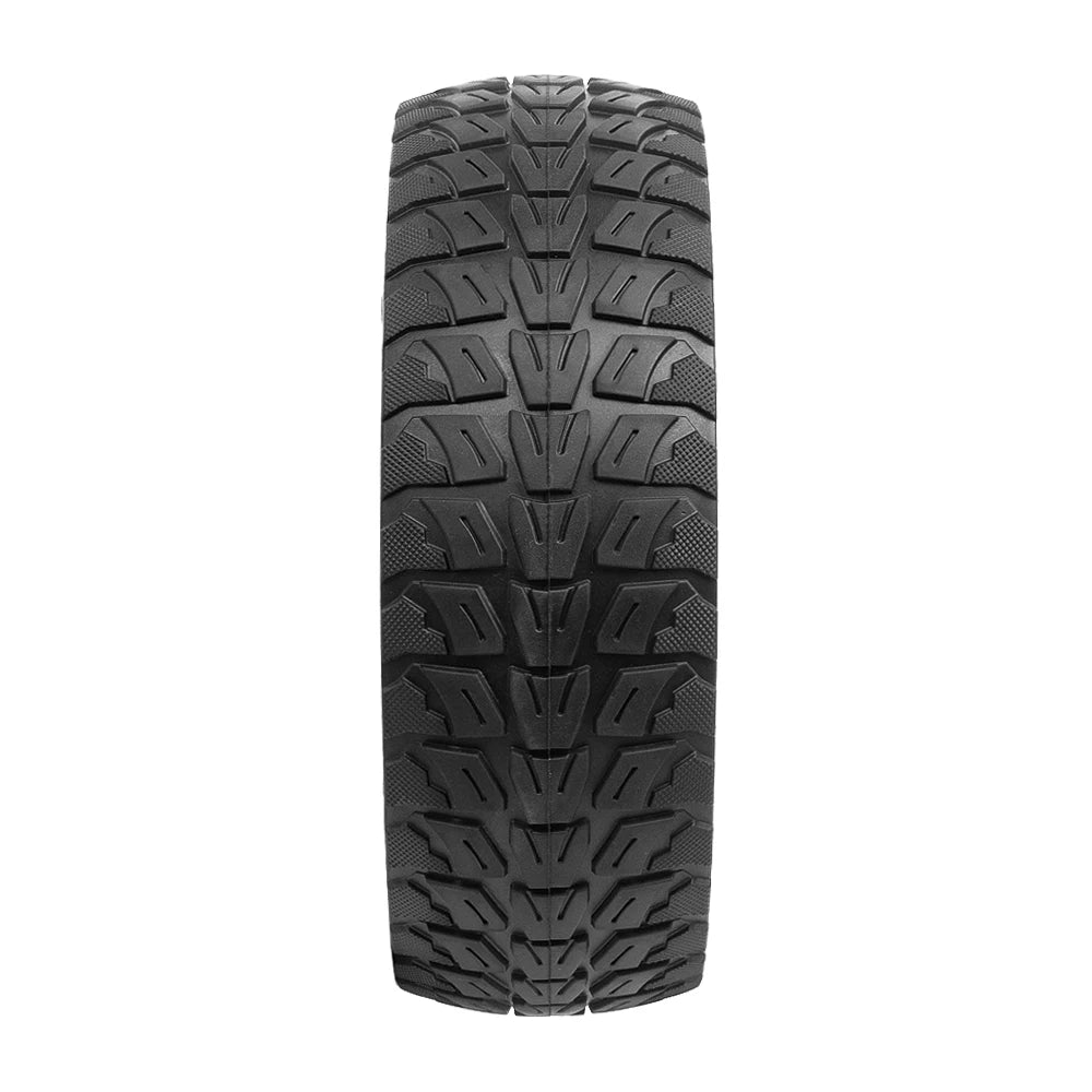 Side profile showing 8.5x2.5 size markings on electric scooter solid tire