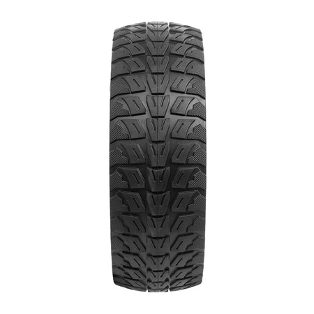 Side profile showing 8.5x2.5 size markings on electric scooter solid tire