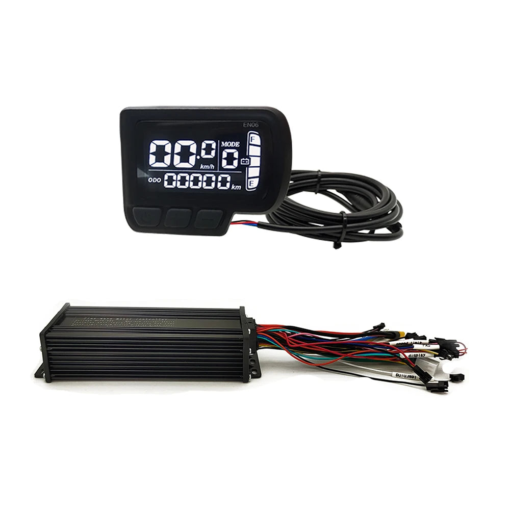Sine wave e-bike controller with display