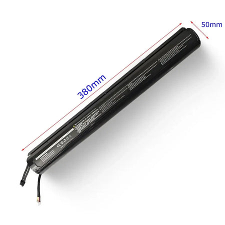 36V 5200mAh Battery Pack for Ninebot Segway ES1 ES2 ES3 ES4 Electric Scooters side view with dimensions.