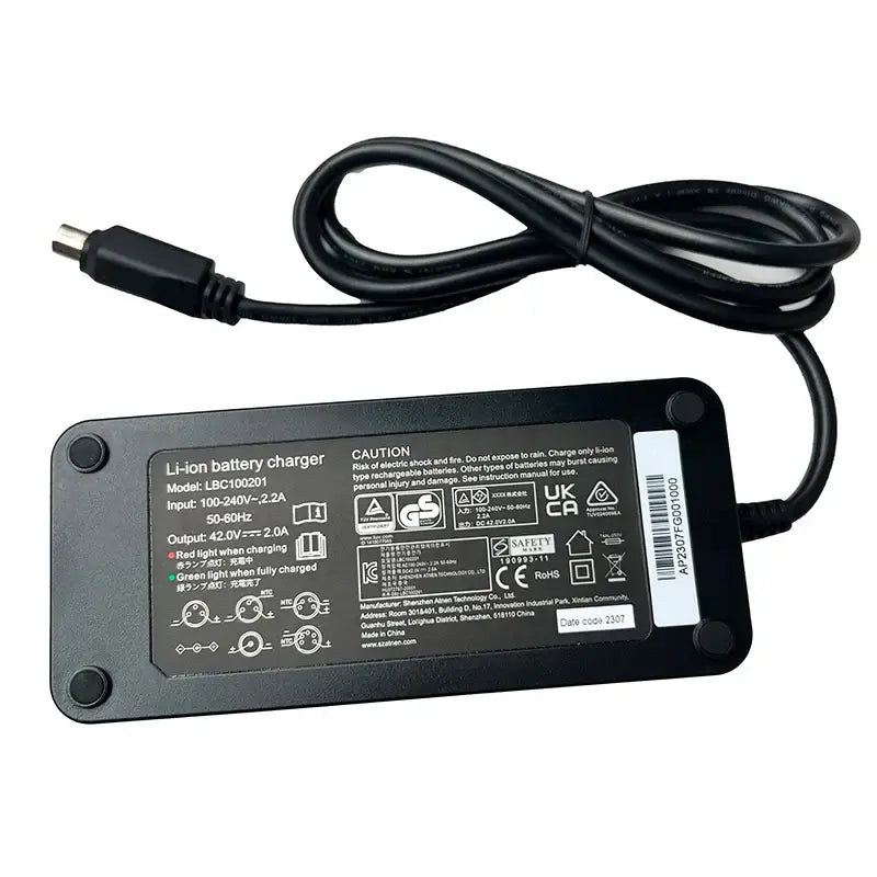 Qicycle EF1 Charger Replacement - 42V Battery Power Adapter for Xiaomi EF1