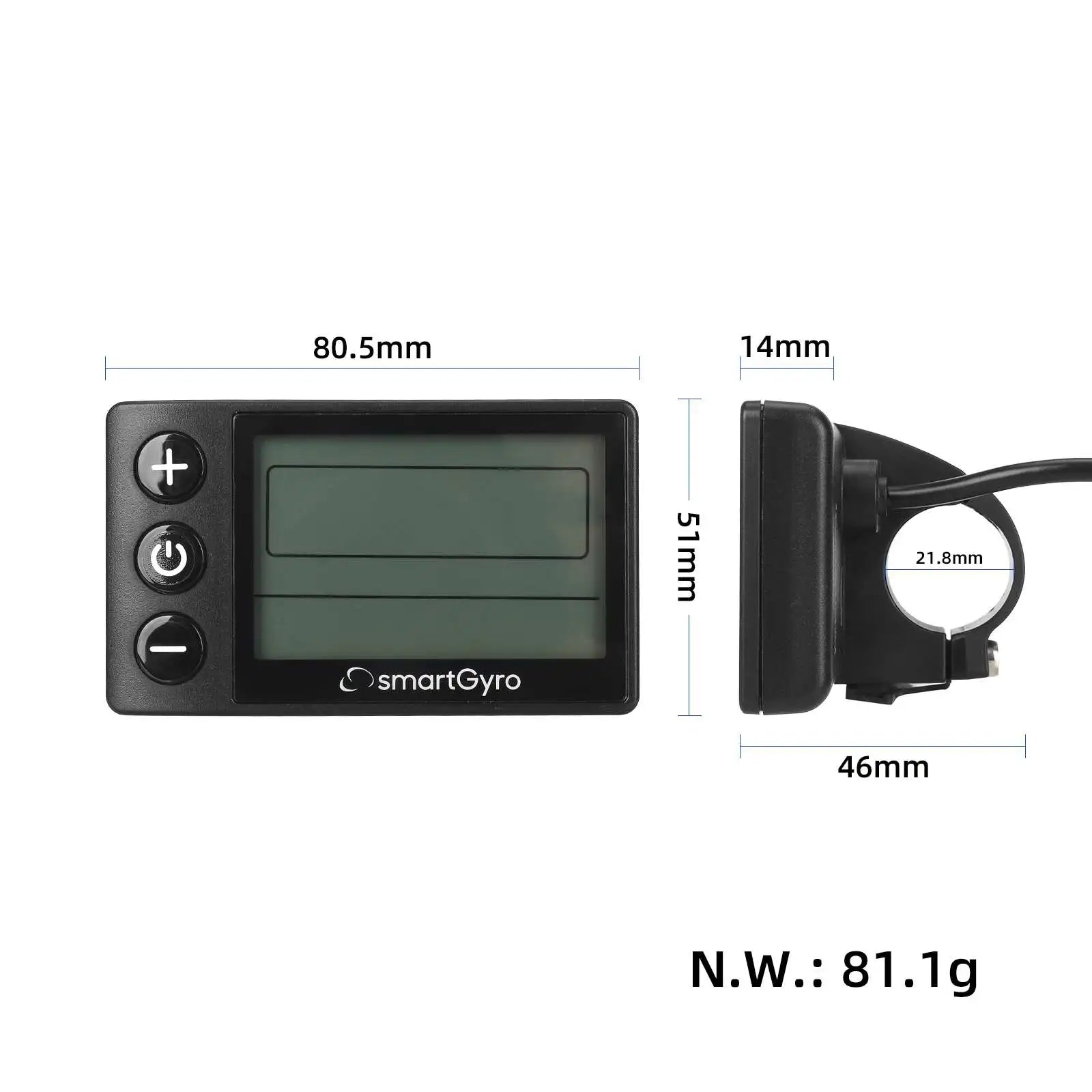 SmartGyro S866 speedometer battery level display unit
