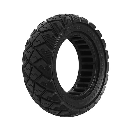 Solid rubber scooter tire with high grip