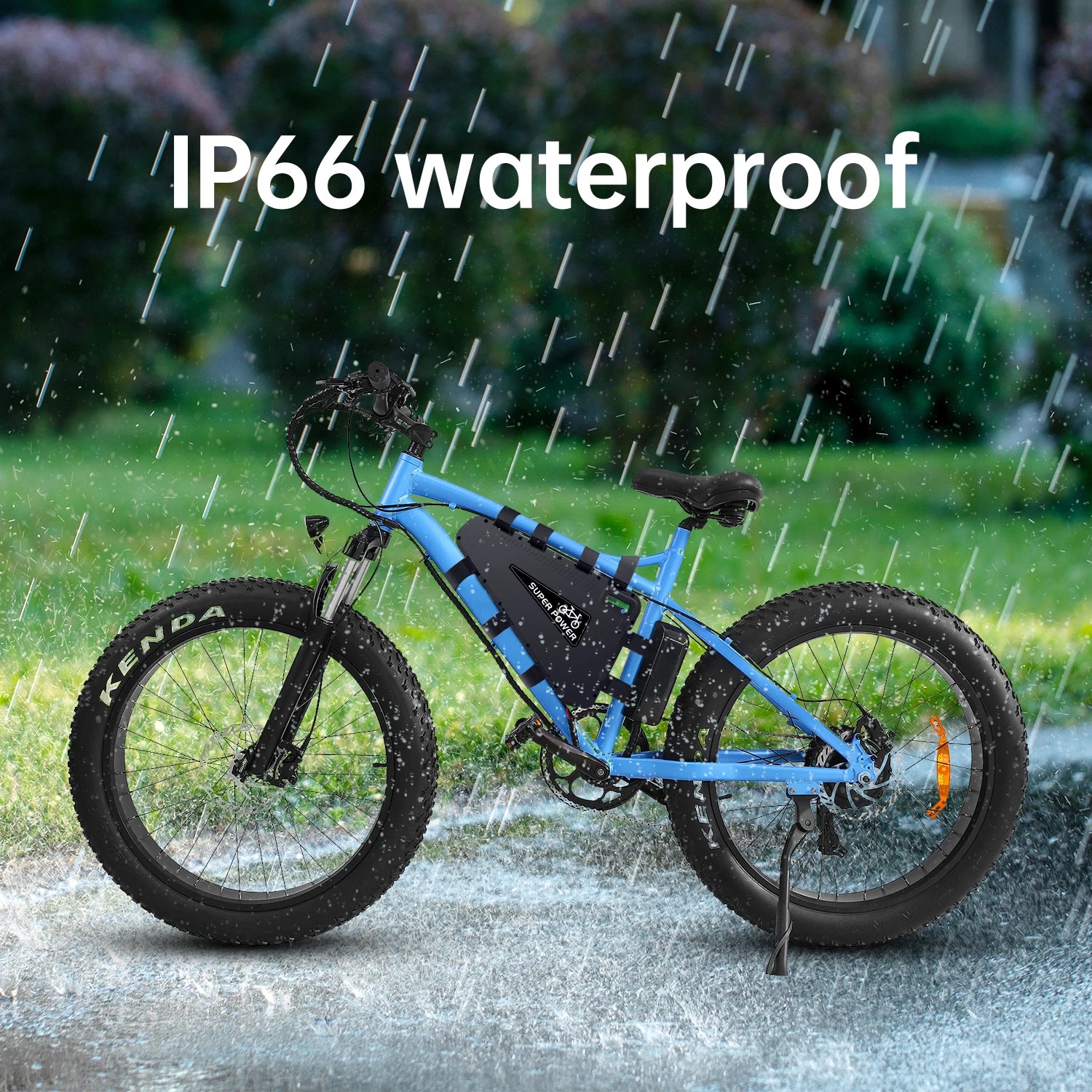 Stealth look electric bike battery