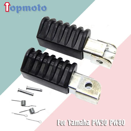 Steel rubber motorcycle footrest pedals for Yamaha PW50