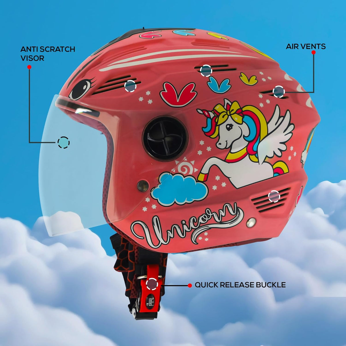 Steelbird SBA-6 unicorn helmet