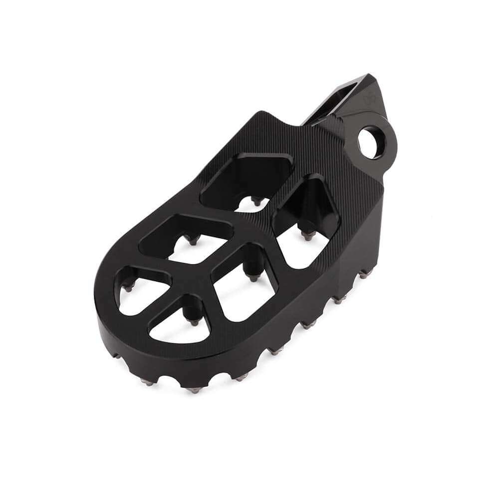 Strong grip dirt bike foot pegs for off road riding stability