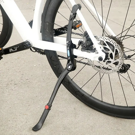 Strong support kickstand preventing bicycle from falling