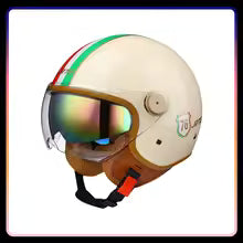 Stylish vintage scooter helmet