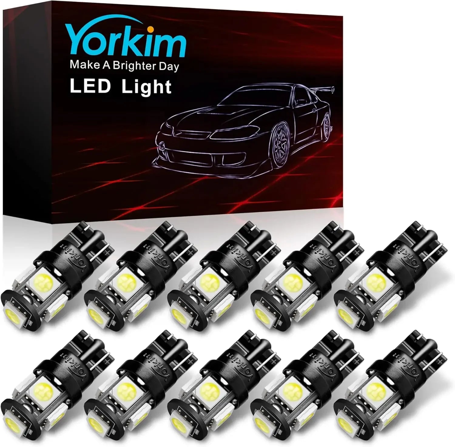 T10 194 LED interior light bulbs