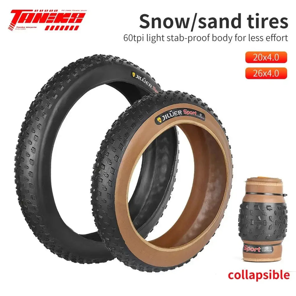 TANKE anti-puncture fat bike tire 20x4.0