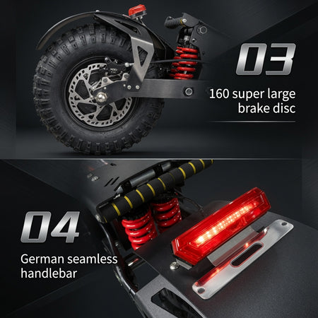TOURSOR X14 Dual Motor E-Scooter with Long Range Battery