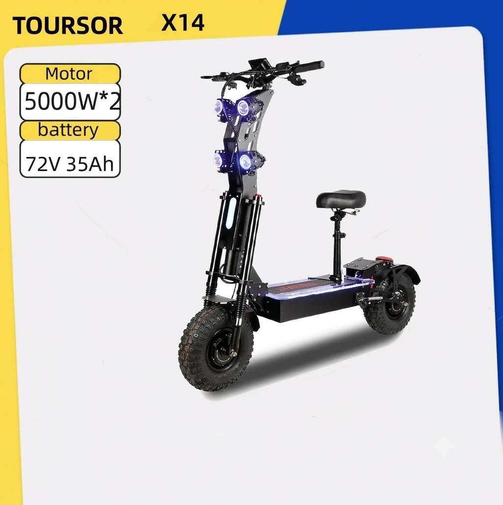 TOURSOR X14 Electric Scooter with 14 Inch All-Terrain Tires
