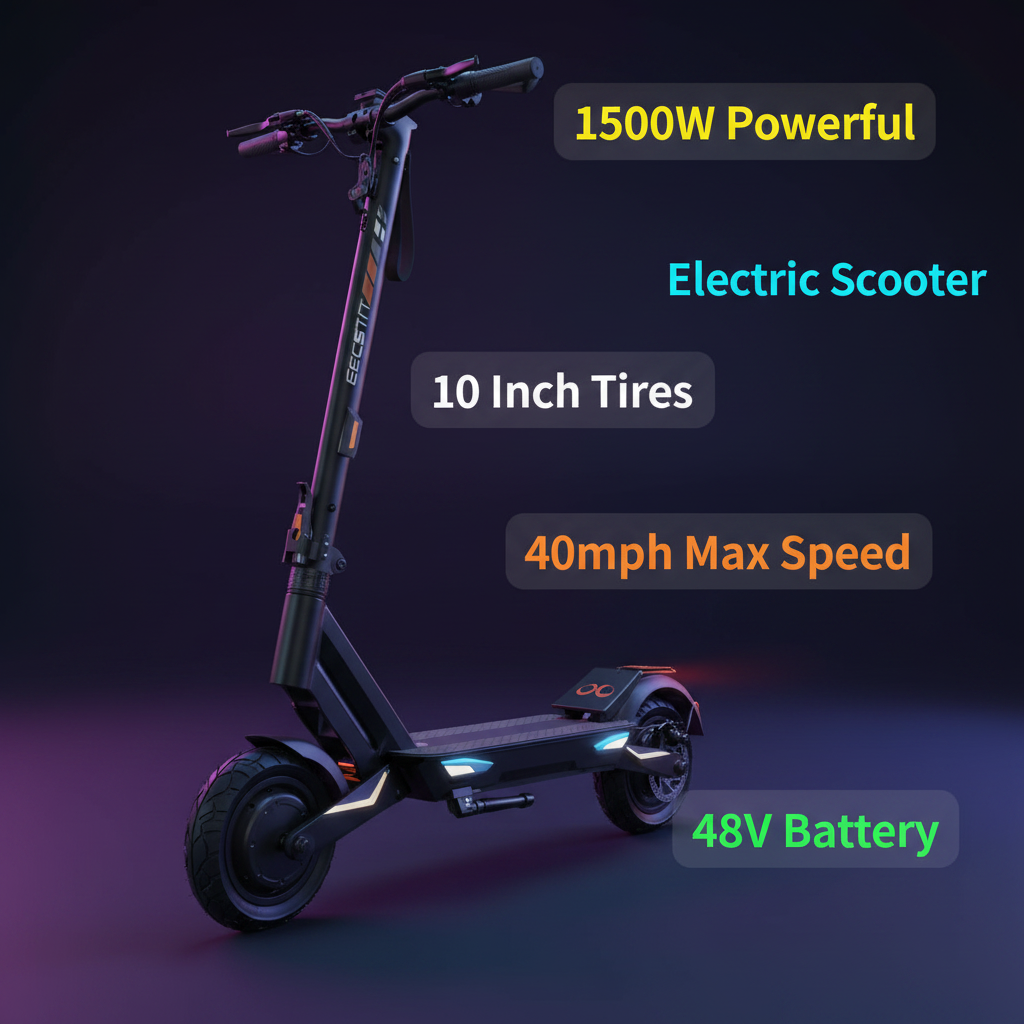 TOURSOR X14 Electric Scooter with 14 Inch Off-Road Tires